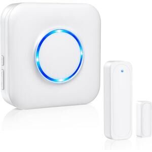 Wireless Door Chime with Sensor 600 FT Range 58 Chimes & 5 Volume Levels